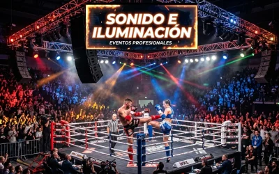 Iluminación y sonido de eventos de Boxeo y Kick Boxing